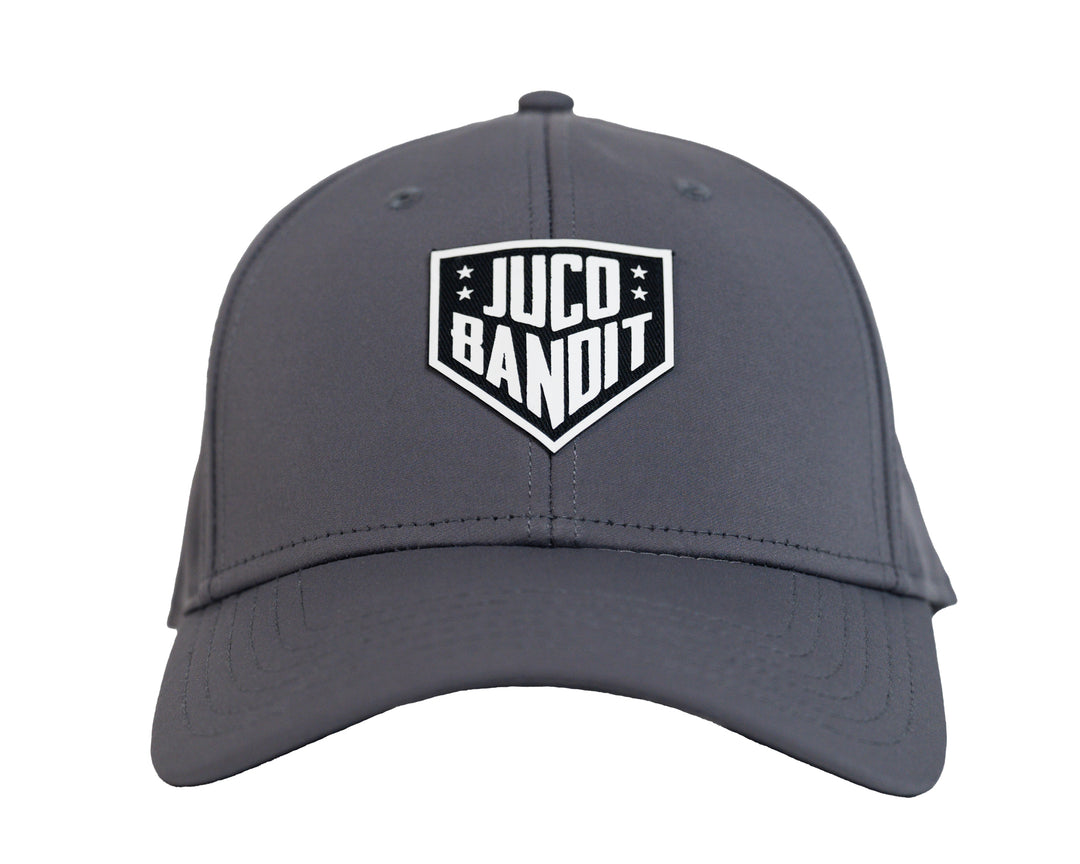 Eric Sim King of Juco Bandit grey performance hat front