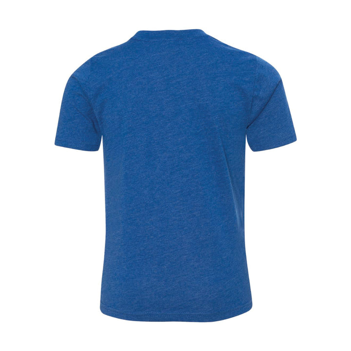 Momentum apparel Lift Small Bunt The Ball Blue Tee youth back